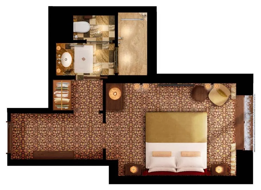 Superior Room, floor plan